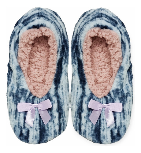 Pantuflas Cerradas Corderito Piel Peluche Mujer Niñas