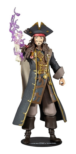 Figura De Acción De 7 Pulgadas Con Accesorios Jack Sparrow