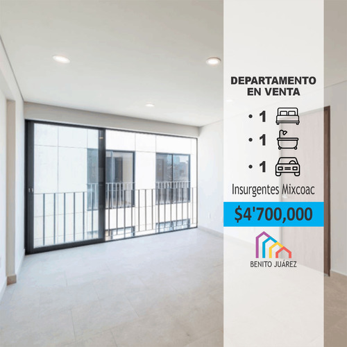 Departamento En Venta En Avenida Extremadura En Insurgentes 