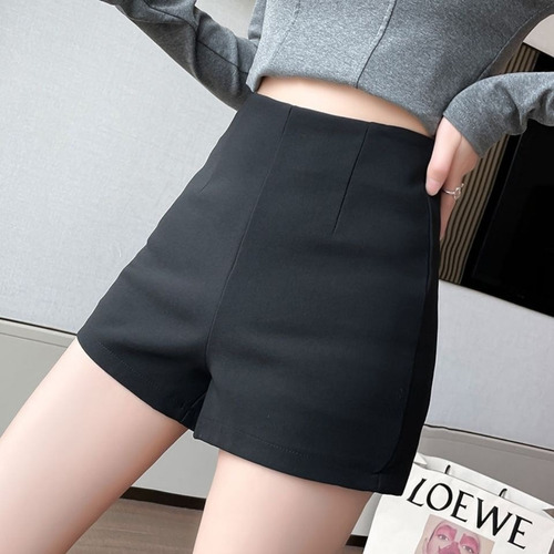 Pantalones Cortos De Seguridad De Cintura Alta Para Mujer, C