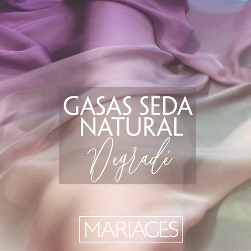 Imagen 4 de 7 de Gasa De Seda Natural Estampada Importada - Diseños Degradé