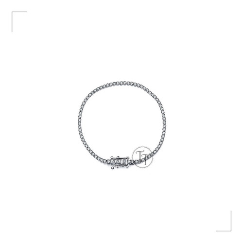 Pulsera Tenis  Plata 1ra Ley 925 Zir Suizas By Thi Tur® Asro