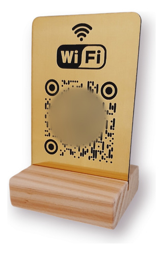 Letrero Código Qr Para Menú, Wifi, Redes Sociales (12 Pzas)