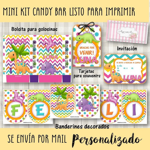 Candy Bar Mini Kit Imprimible Dino Baby #6 Dinosaurios Bebé | MercadoLibre Candy Bar Mini Kit Imprimible Dino Baby #6 Dinosaurios Bebé | MercadoLibre