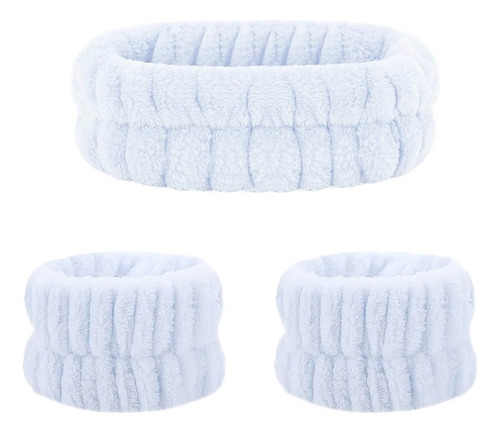 Diadema Muñequeras Skincare Cintillo Cabello Spa Maquillaje