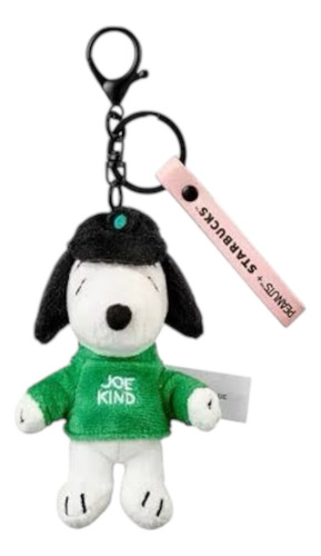 Llavero Snoopy Peanuts X Starbucks Blanco