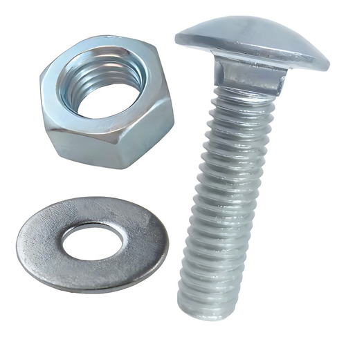 Kit 10 Parafuso Francês 3/16x1 Rosca 3/16 Comprimento 1 Pol