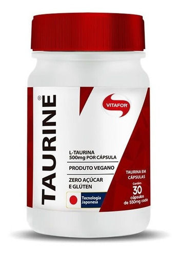 Taurine 30 Cápsulas - Vitafor