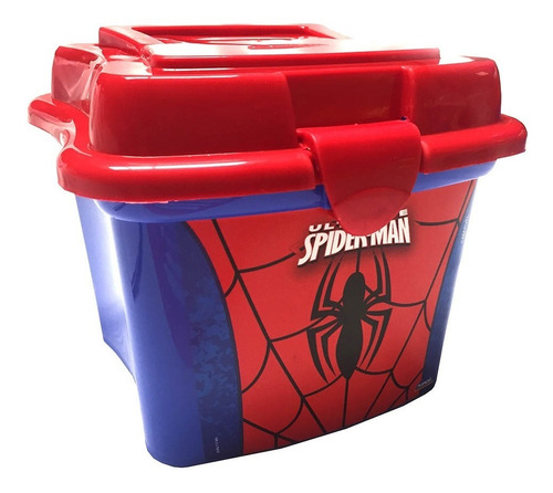 Recipiente Organizador 1 Litro Con Manija Spiderman Original