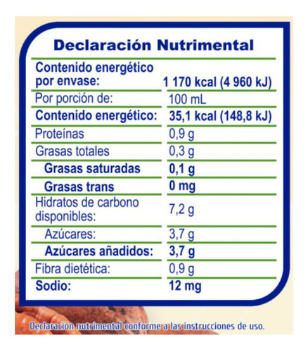 Avena En Polvo Calidad Bueno Sabor Nuez 400g