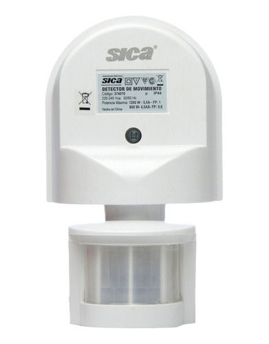 Sensor Detector De Movimiento Sica Pared 180º