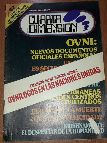 Revista Cuarta Dimension N°67   Septiembre De 1979