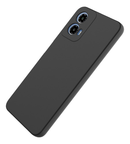 Funda Silicona Felpa Para Motorola G34 + Glass Full Cover 9d