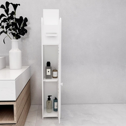 Imagen 8 de 9 de Estante De Baño Organizador Blanco 80x15x15
