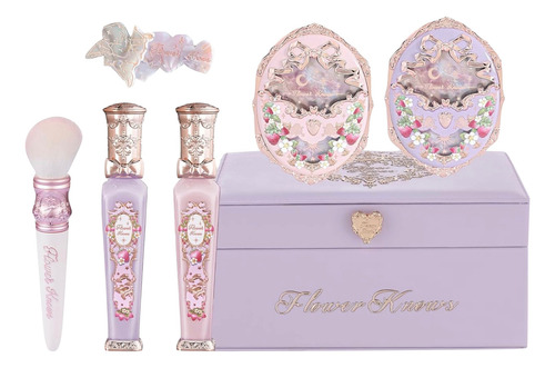 Flower Knows Violet Strawberry Rococo Set De Maquillaje 7 Pz