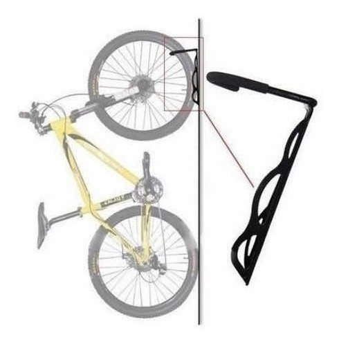 2 Soporte Gancho Porta Bicicleta Pared Colgador Bicicletas