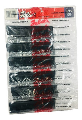 Peine De Bolsillo Jabali Pack X 12 Unidades Ar1 P10 Ellobo