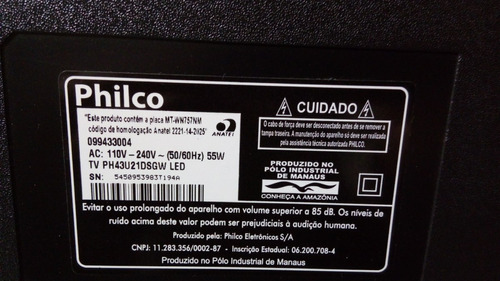 Alto Falante Tv Philco Ph43u21d Par