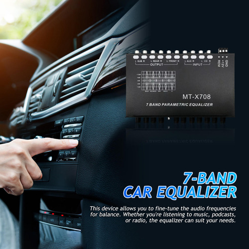 Ecualizador De Coche De 7 Bandas, Ecualizador De Audio Para