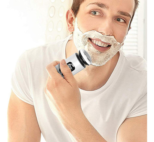 Mini Afeitadora Eléctrica Recortadora De Barba Impermeable C
