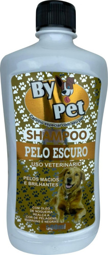 Shampoo Pet Cães Gato Uso Veterinário 500ml Brilho E Maciez Fragrância Pelo Escuro