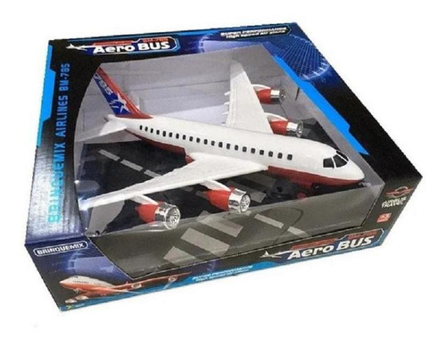 Brinquedo Avião Aerobus Concept - Vermelho