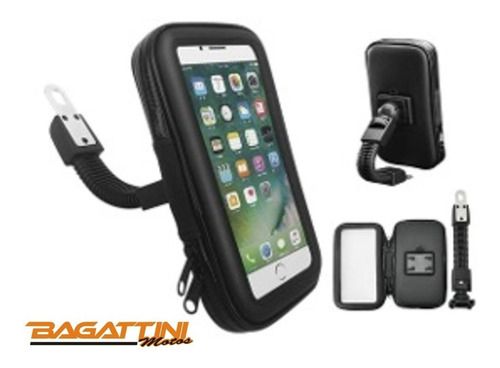 Imagen 1 de 3 de Soporte Porta Gps Celular Para Espejo Ns 200 Bagattini Motos