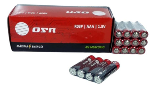 Pilas Triple Aaa Pack X60 Unidades Osr 1.5v