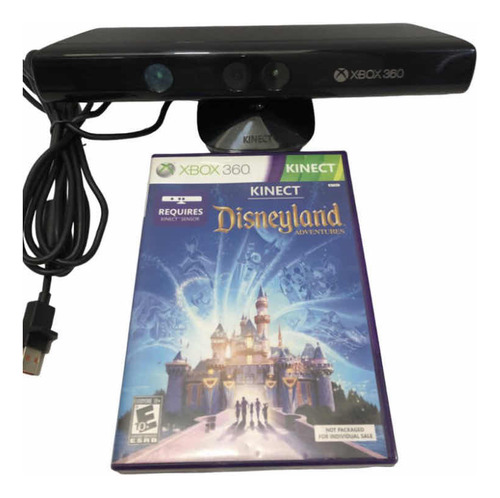 Sensor Kinect Xbox 360 + Jogo Kinect Disneyland Adventure (Recondicionado)