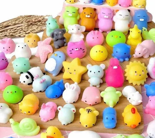 40 Squish Mochi Bichinho Macio De Apertar Squishies Tiktok