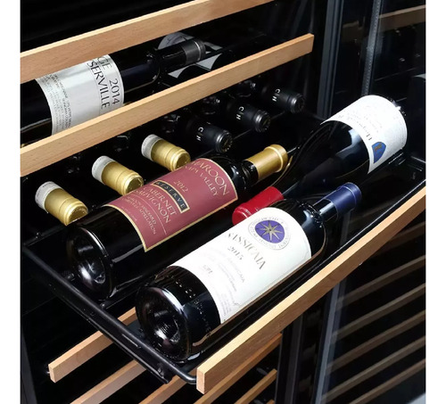 Cava Wine Enthusiast 150 Botellas Negro/inoxidable