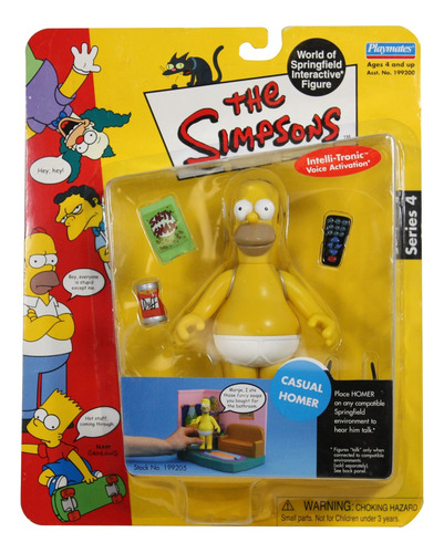 Playmates Toys The Simpsons Wos Casual Homer Original