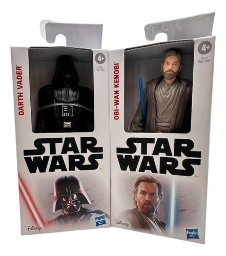 Figuras Darth Vader Y Obi Wan Kenobi Star Wars Episodio 6