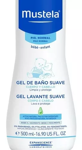 Gel De Baño Bebe Mustela Suave X 500 Ml Maternelle