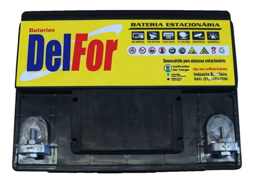Imagem 3 de 4 de Bateria Estacionária 70ah 12v Nobreak Solar Igual Df1000