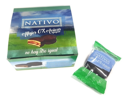 Imagen 2 de 4 de Alfajor Chocolate Nativo Cero X8u