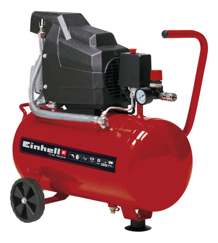 Compresor de aire eléctrico portátil Einhell TC-AC 190/24/8 24L 1100W 220V - 240V 50Hz rojo