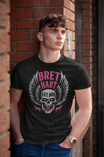 Camiseta Retro Wwf Bret Hart Hitman Lucha Libre