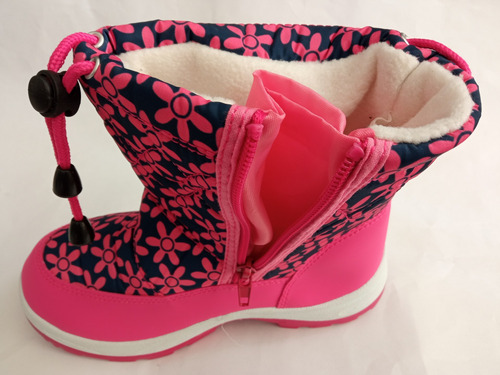 Botas Afelpadas De Flores Para Niña Reducidas Con Cierre