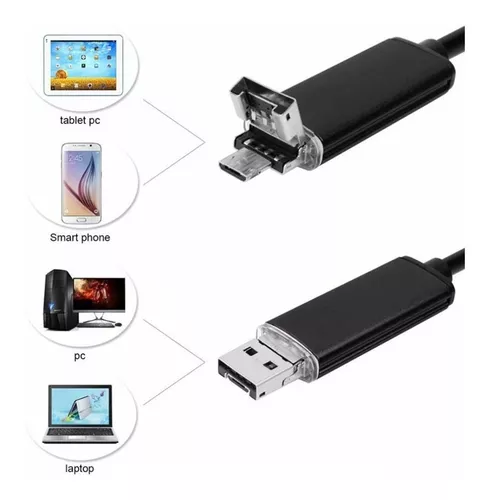 Camara Endoscopica 10 Metros LED USB Flexible Celular