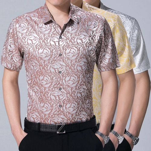 Camisa De Manga Corta Casual Elegante Popular De Moda De Ver