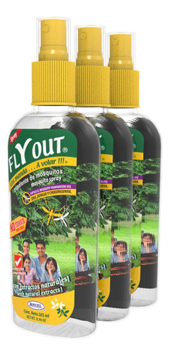 Loción Repelente Fly Out 265 Ml 3 Pack