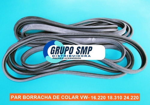 Imagem 2 de 7 de Borracha Porta Caminhão Vw 16.220 18.310 24.220 - Par