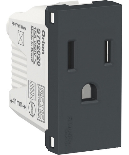 Imagen 1 de 2 de Contacto 2p+t 15a 1 Modulo Schneider S70202094