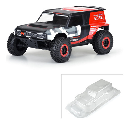 Carreras Pro-línea 1/10 Ford Bronco R Clear Body Curso Corto