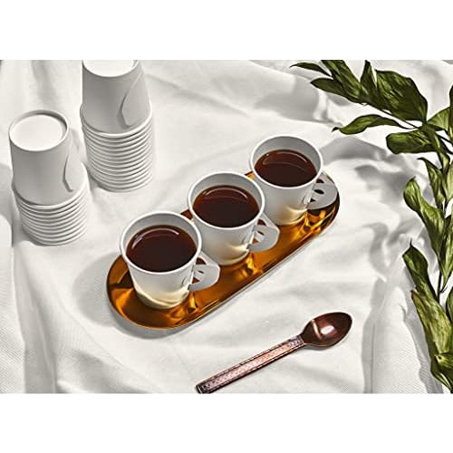 Vasos De Papel Desechables Espresso Asa, 4 Oz | Color C...