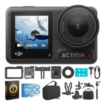 Comprar Dji Osmo Action 4 Combo Estándar - Paquete De Cámara De Acción Impermeable 4k Con Tarjeta De Memoria Lexar De 64 Gb, Funda Protectora, Paquete De Protección Mejorada Cps De 1 Año Y Kit De Accesorios