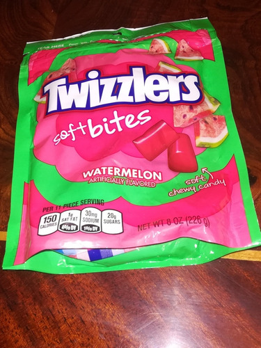 Twizzlers Chicloso Regaliz Watermelon Sandia Soft Bites