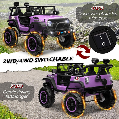 Vehículo Eléctrico Conmutable De 24 V, 4 Wd/2wd, Camión Eléc