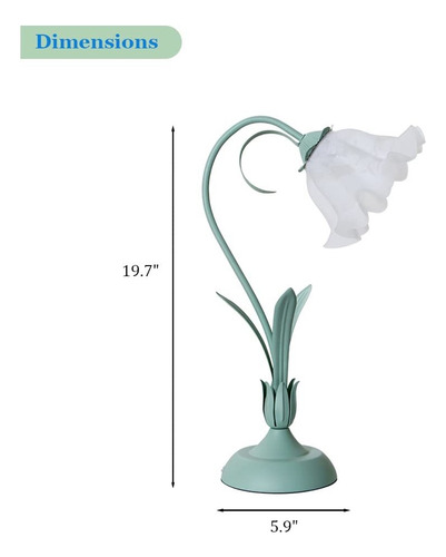 Lámpara De Loto Flores Vintage Lectura Led, Luz Nocturna